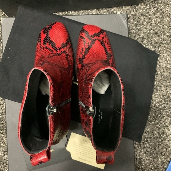 rag & bone Ellis Boot in Red Sz 7.5 - Picture 10 of 12